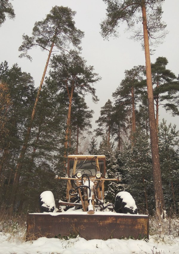 The most picturesque tractor - Tractor, Snow, My, 