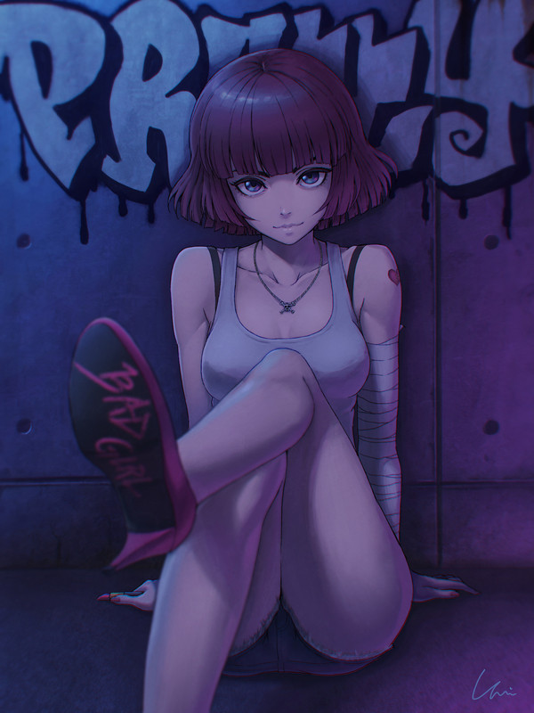 Bad Girl Anime Art, , Original Character, Umigraphics