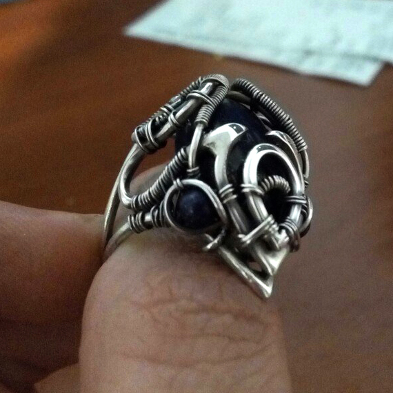 When you look like a ring, but in your soul you are a krogan xD - My, Wire wrap, Needlework, Craft, Silver, Krogans, Mass effect, Longpost