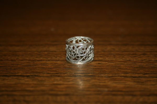 Silver ring in filigree technique - Handmade, Ring, My, Silver, Filigree