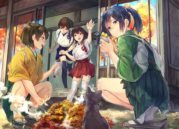     2016  3  , Anime Art, Kantai Collection, Akagi, Kaga, Souryuu, Hiryuu, Event