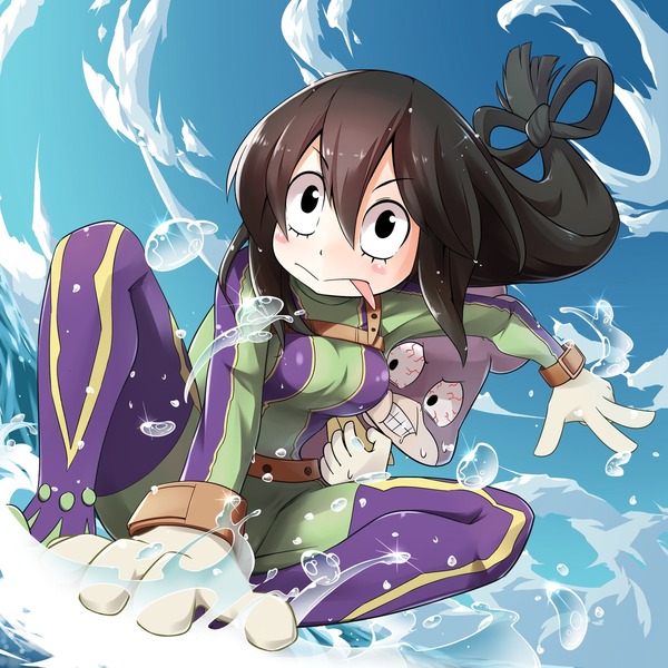 Asui Tsuyu & Mineta Minoru(Boku no Hero Academia) Anime Art, , , Asui Tsuyu, Mineta Minoru, Boku no Hero Academia