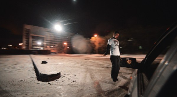 Unusual incident on the first snow - My, Chelyabinsk, Night, Danger, Extreme, Drift