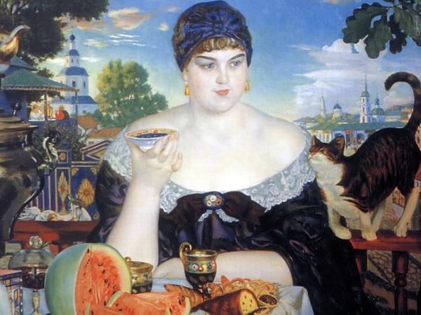The mystery of the most famous painting by Kustodiev: who really was The Merchant for Tea - NSFW, Artist, Painting, Painting, Boris Kustodiev, Longpost