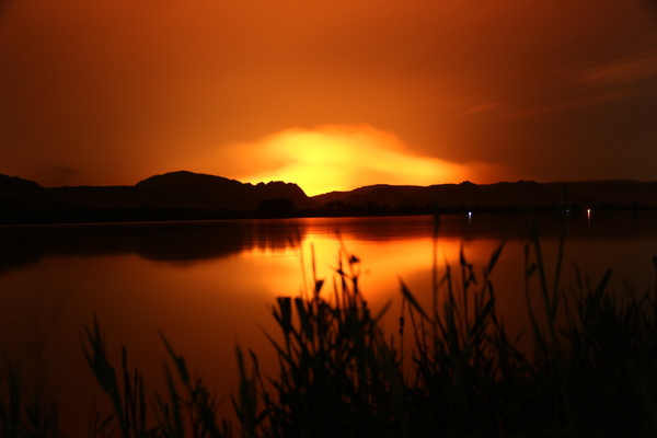 Fire - My, Fire, Kazakhstan, Almaty, River, Night, Canon, Photo