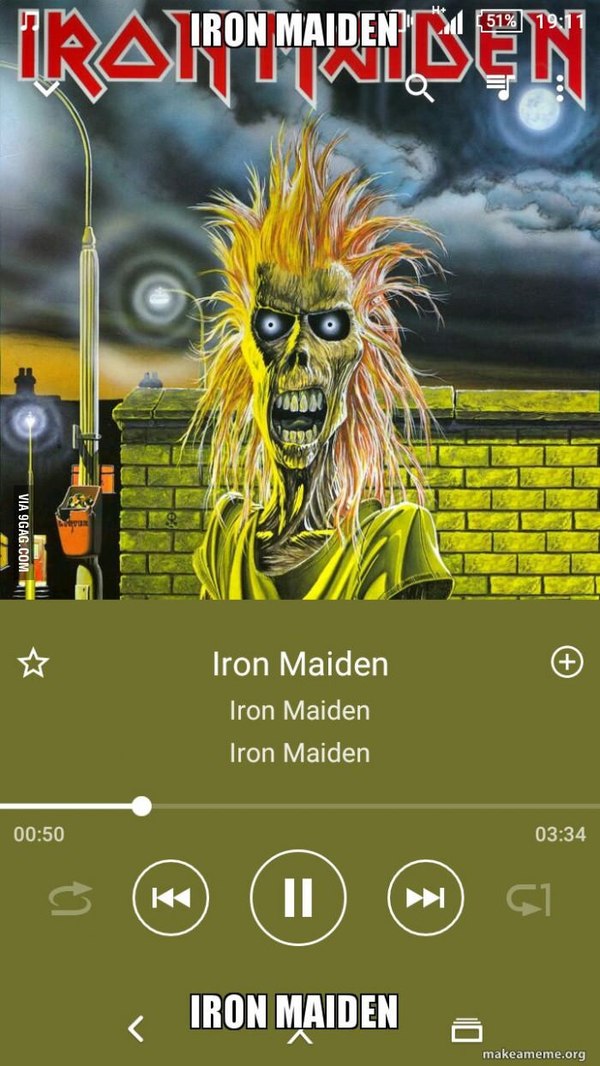 IRON MAIDEN Iron Maiden, Metal, 9GAG