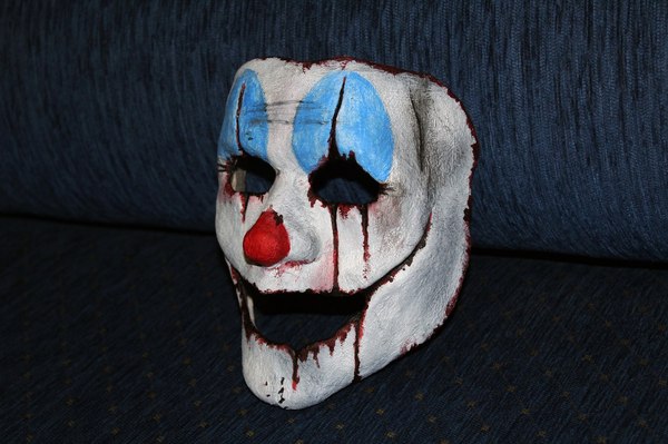 papier mache mask - Mask, My, Hobby, Clown, Papier mache