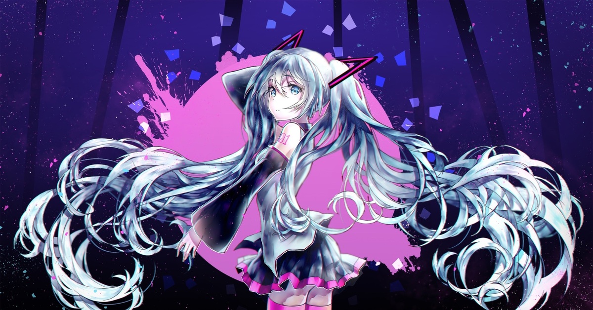 Hatsune miku rabbit hole art