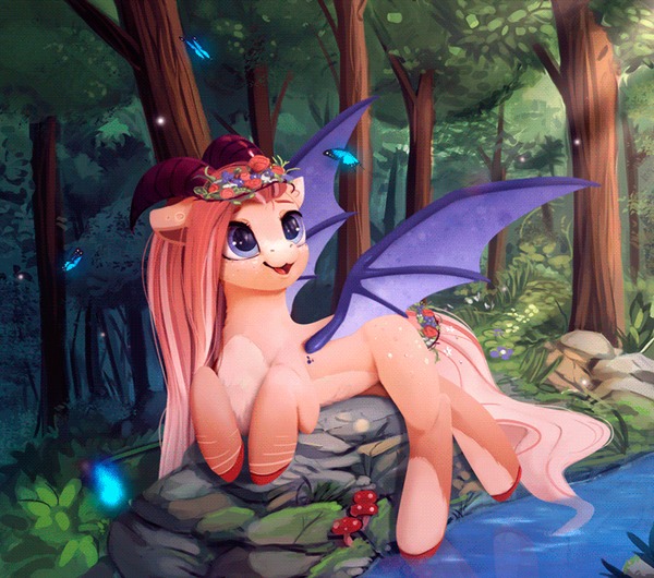 Cora (Animated) My little pony, Ponyart, Гифка