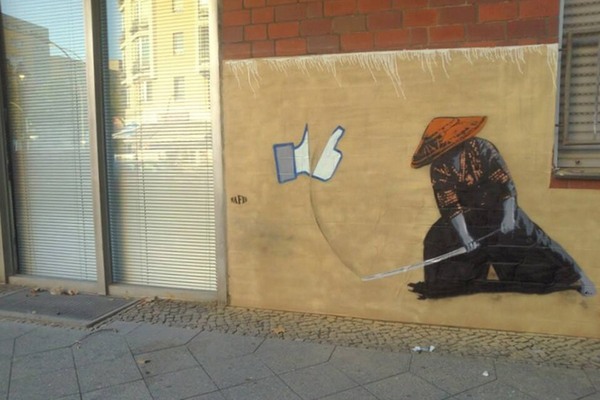 Street art - Street art, Berlin, Art, Idea, Like, Samurai