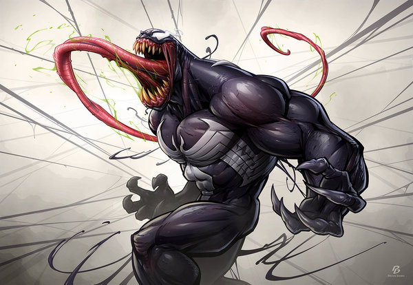 Venom - Art, Marvel, Spiderman, Venom, Patrick Brown