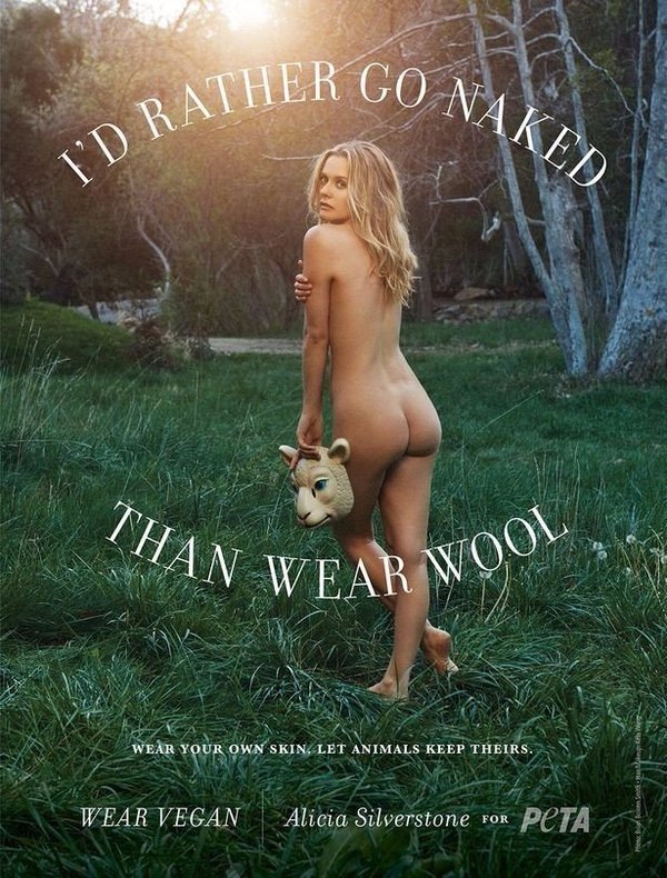 Worthy PSA with Alicia Silverstone - NSFW, Alicia Silverstone, Social advertisement, Wool