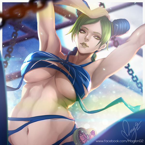 Kujoh Jolyne - Jojos bizarre adventure, Anime, Anime art, NSFW