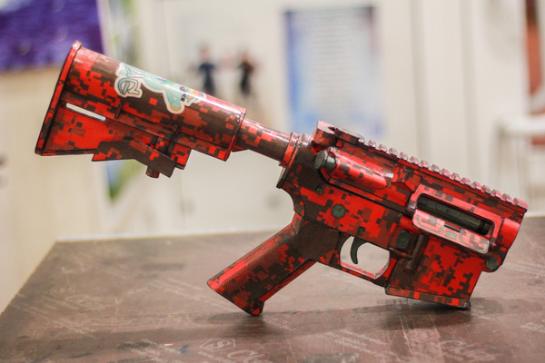 Новый этап сборки M4A1 Red Camo Edition из бумаги - Моё, Оружие, Бумага, M4a1, Своими руками, Длиннопост, M4a1 (Girls Frontline)