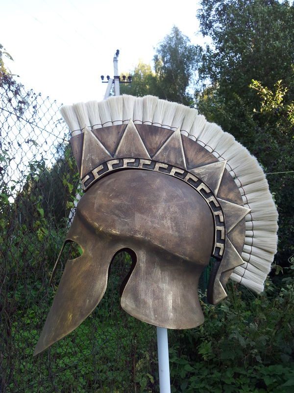 And again a helmet of the Corinthian type. - My, Pepakura, Papercraft, With your own hands, , Longpost