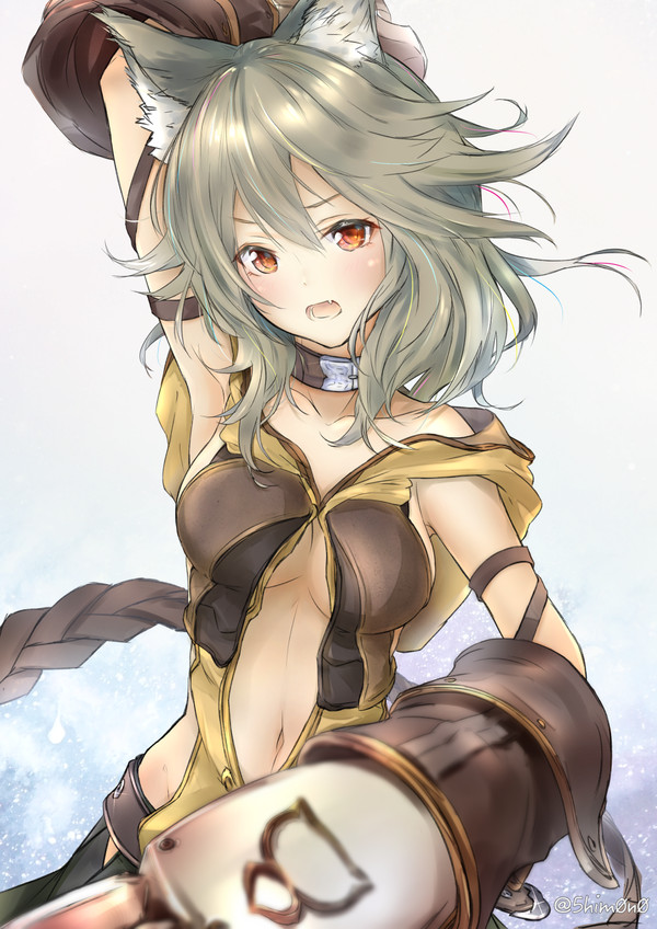 Granblue Fantasy - Anime Art, Аниме, Sen, Granblue Fantasy, Animal Ears