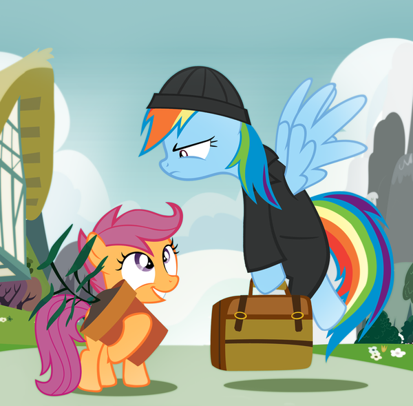  My Little Pony, Rainbow Dash, Scootaloo, , , Pixelkitties