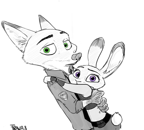 Caught red-handed. - Zootopia, Zootopia, Nick and Judy, 