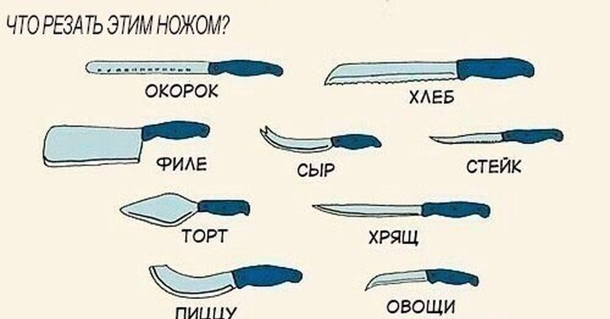 Картинки Видов Ножей