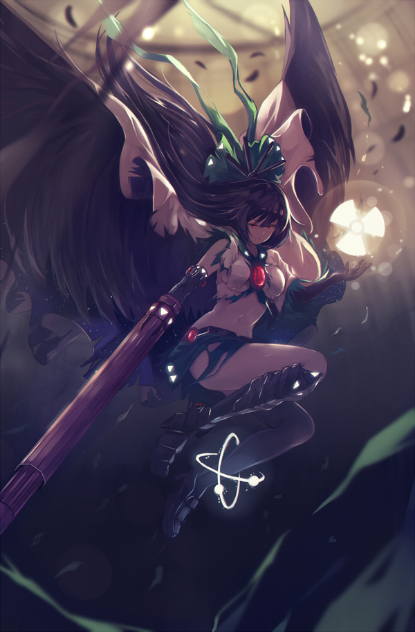 Anime Art 864 , Anime Art, Touhou, Reiuji utsuho