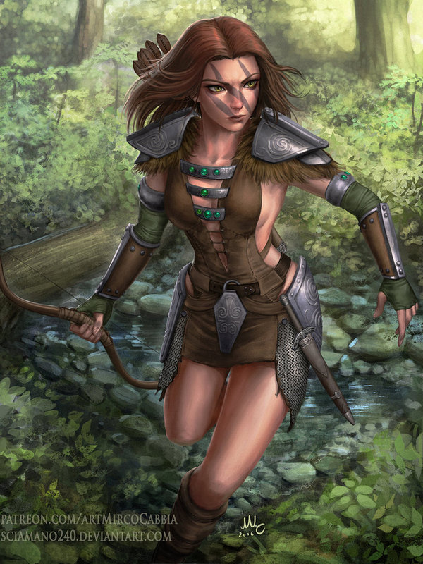 Aela the Huntress - Art, Games, The elder scrolls, Skyrim, Eila the hunter, Sciamano240, The Elder Scrolls V: Skyrim