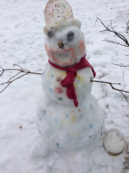 The holiday comes to us - snowman, Snow, New Year