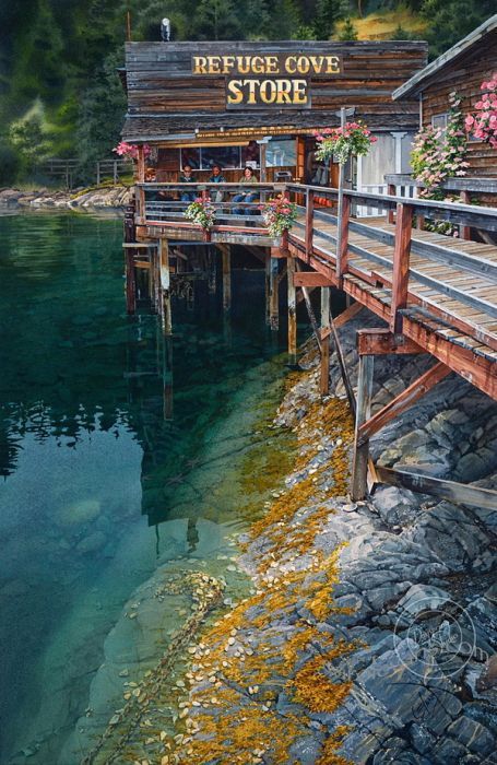 Amazing watercolor landscapes by Carol Evans - Artist, Art, Painting, Watercolor, Longpost