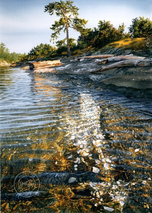 Amazing watercolor landscapes by Carol Evans - Artist, Art, Painting, Watercolor, Longpost