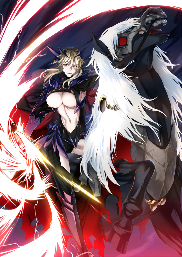 King of Storm - Аниме, Anime Art, Fate, Fate Grand Order, Saber Alter, Lancer, Ycco estrella