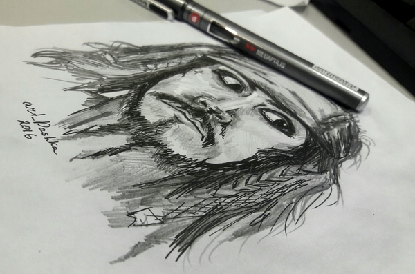 Nothing is impossible. - My, Captain Jack Sparrow, Pencil drawing, Portrait, Новичок