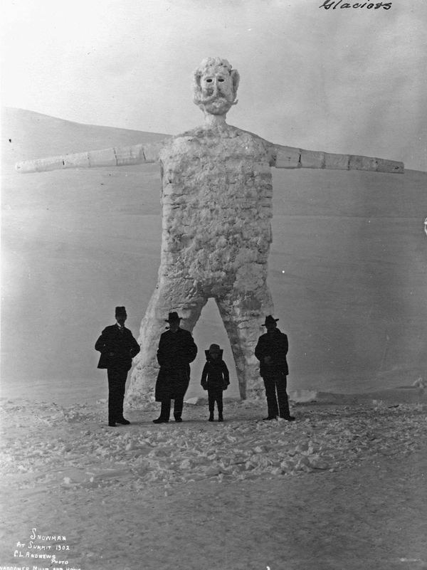 Retro Snowman - Alaska, snowman