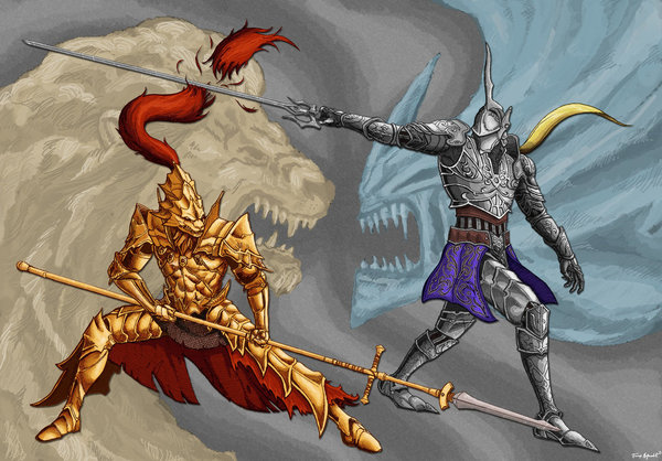 Ornstein the Dragonslayer VS Silver Demon Penetrator