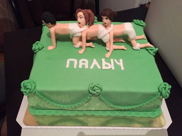 They gave me a cake... - My, Cake, Human centipede, Movies, Friend, Saint Petersburg, Rave, 