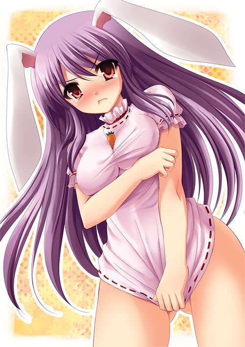 Прелестная зайка Reisen Udongein Inaba - NSFW, Reisen Udongein Inaba, Аниме, Anime Art, Touhou, Заяц, Тоходевочка, Длиннопост