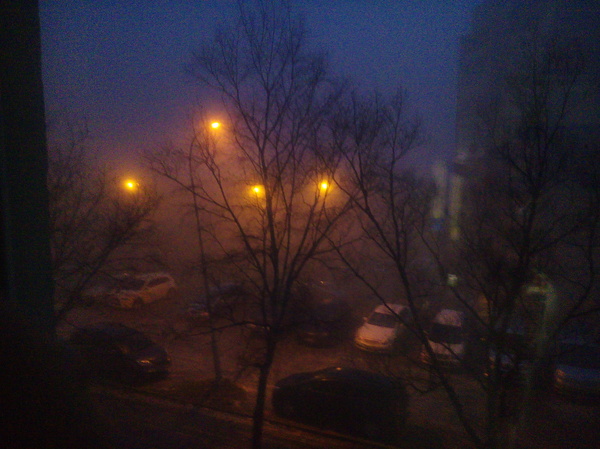 Nezhdanik, hello everyone, went out onto the balcony and was surprised, fog! - My, Fog, Winter