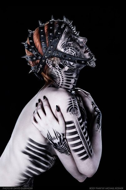 Michael Rosner. Body-art - NSFW, Бодиарт, Не мое, Michael Rosner, Длиннопост