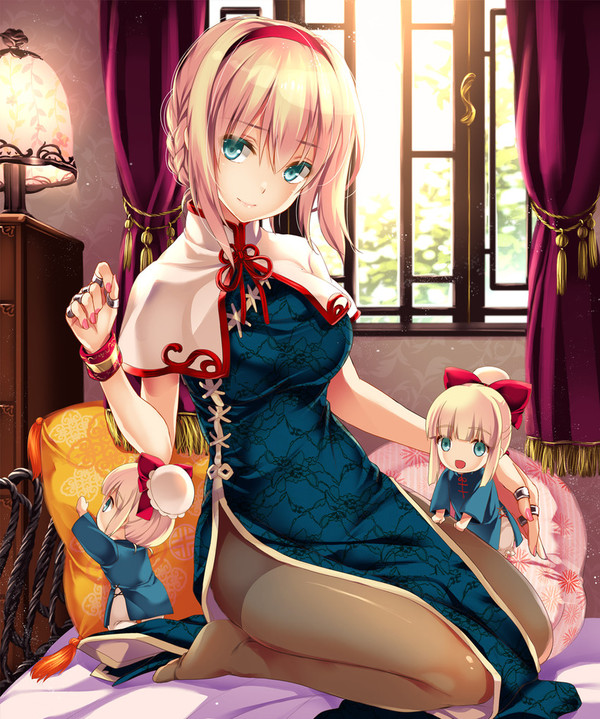 Anime Art - Аниме, Anime Art, Touhou, Alice Margatroid, Shanghai Doll