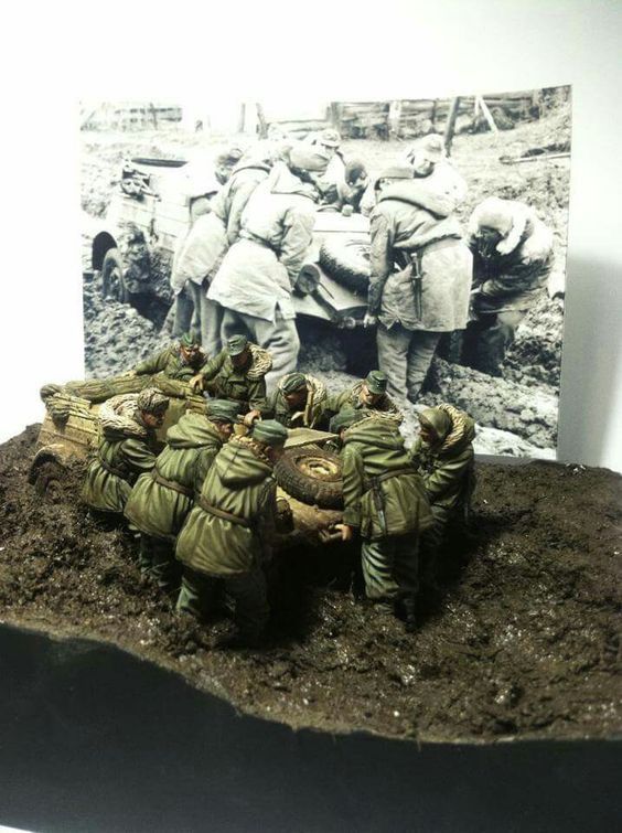 It was General Dirt! - Modeling, Stand modeling, The Great Patriotic War, Realism, Dirt, The photo, Not mine