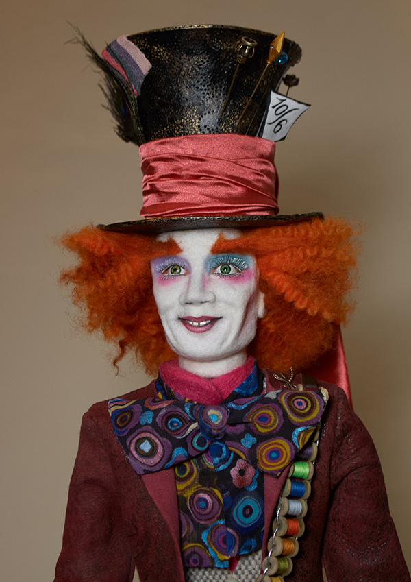 Mad Hatter - two - My, Mad Hatter, Crazy, Interior doll, Handmade, Dry felting, Creation, Longpost