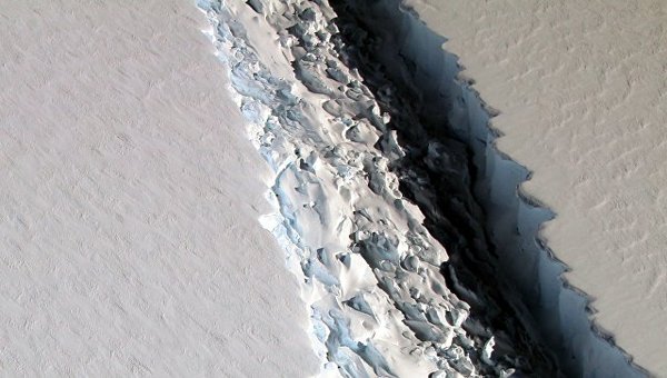 NASA has discovered a hundred-kilometer crack in Antarctica - Events, The science, Antarctica, NASA, Crack, 100 km, Live Science, Риа Новости