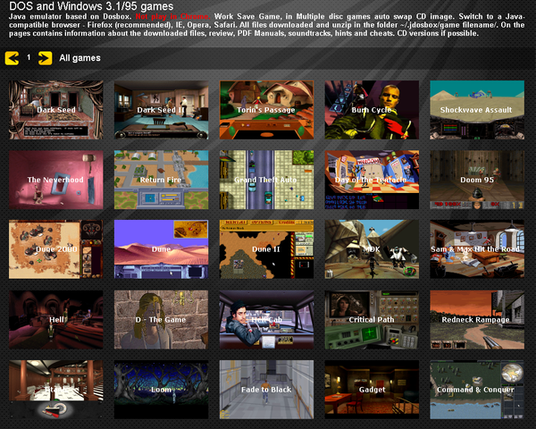 Play DOSBox games online