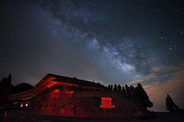 Abandoned hotel and the Milky Way. - My, Photo, Azores, Travels, Milky Way, Stars, The photo