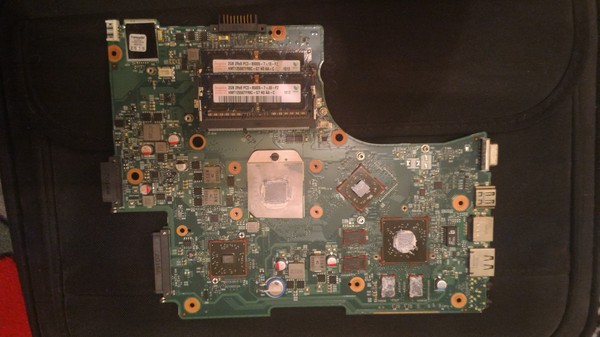 Maybe someone has such a motherboard? - Repair of equipment, Toshiba, Satellite, Longpost