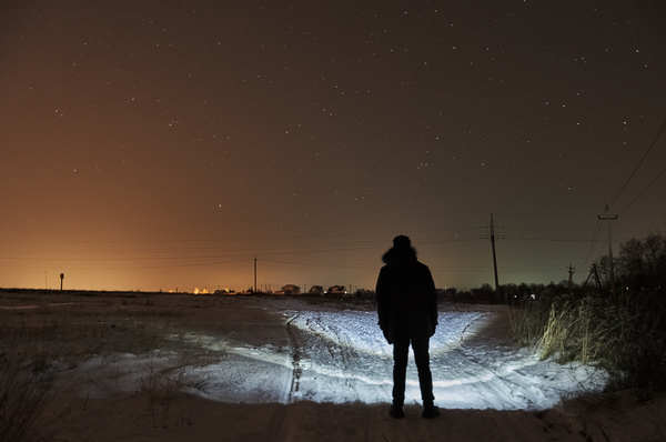 Night and lantern at long exposure. - My, Long exposure, Excerpt, Night, Nikon, The photo