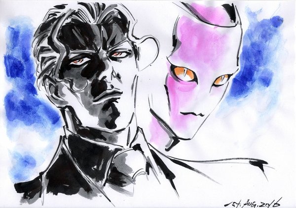 Kira Yoshikage - Yoshikage Kira, Killer Queen, Jojos Bizarre Adventure, Diamond is Unbreakable, Аниме, Anime Art