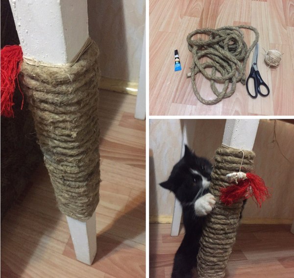 It's that simple! - My, cat, Scratching post, 