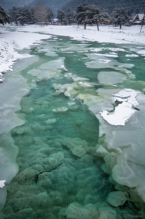 Bottom ice - Photo, Altai, Ice, River, Svetlana Kazina, Longpost, Altai Republic