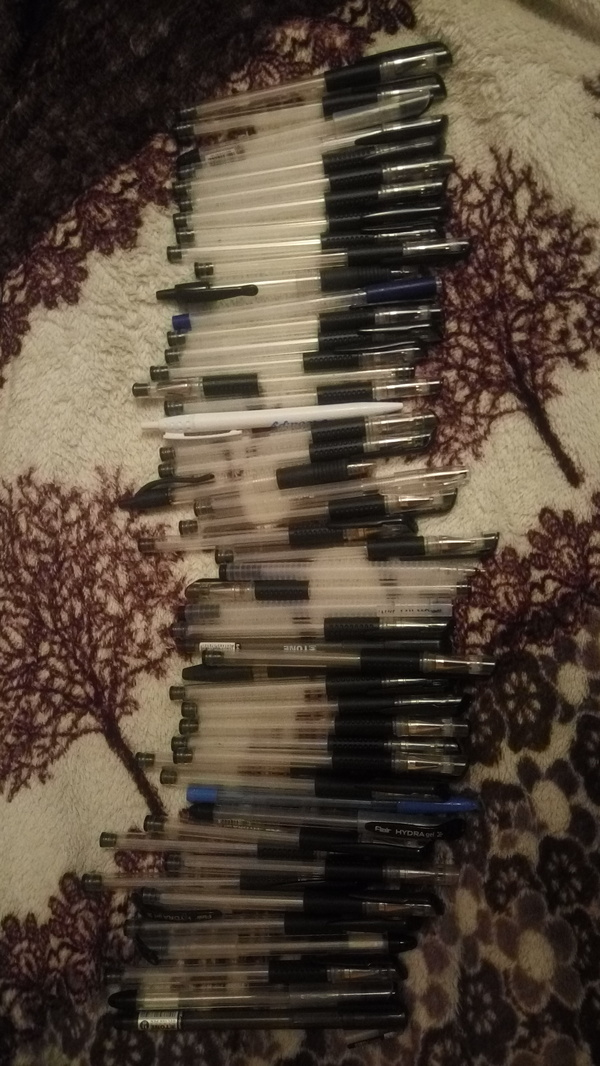 That is how many pens, namely 52, I used for 1 semester at the university. honey student - My, Studies, Medical, University, Medical student, Students