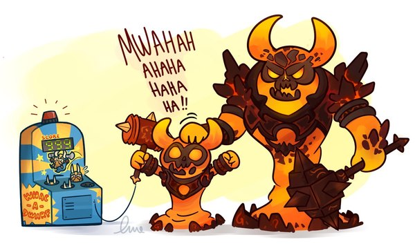 Ragnaros and Ragarosha - World of warcraft, Ragnaros, , HOTS