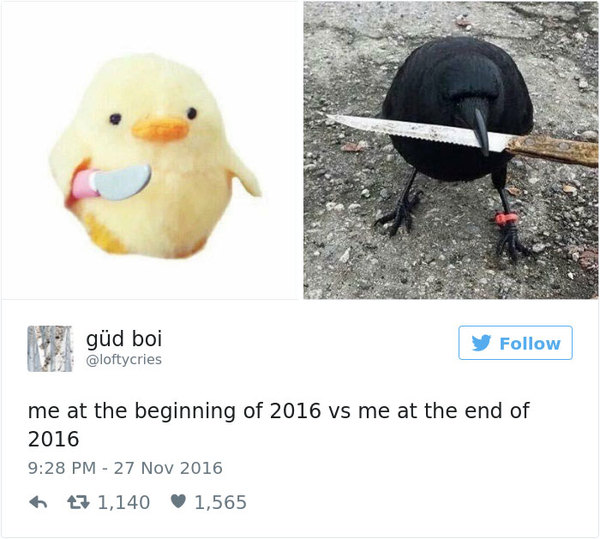    2016  VS    2016  Twitter, 2016, , 